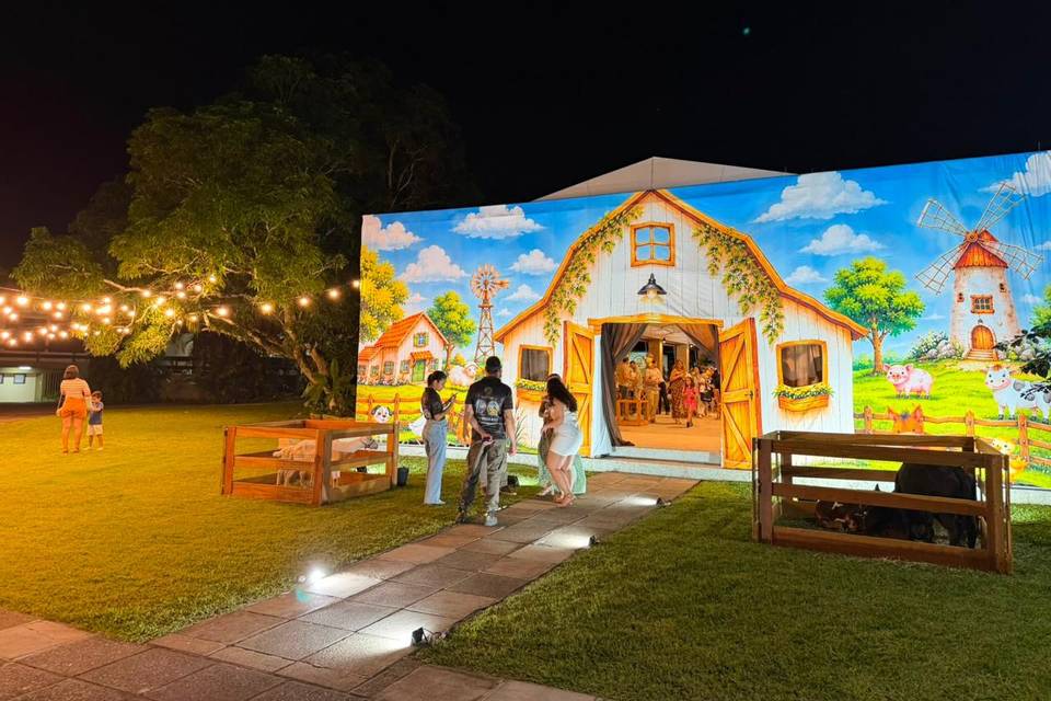 Iluminação festa infantil