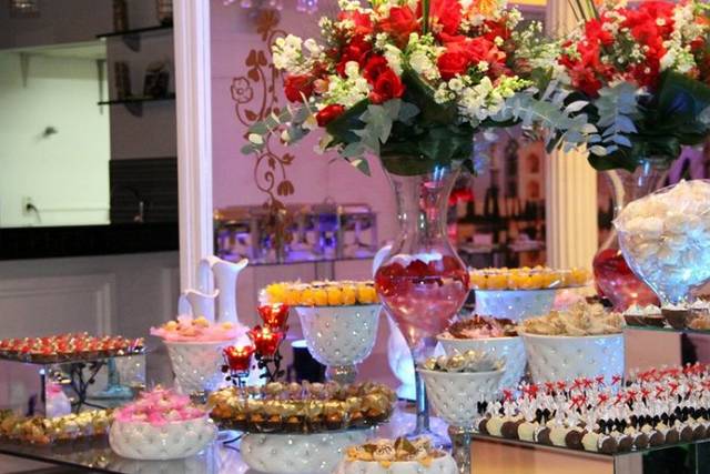 Mesa de doce de decoração
