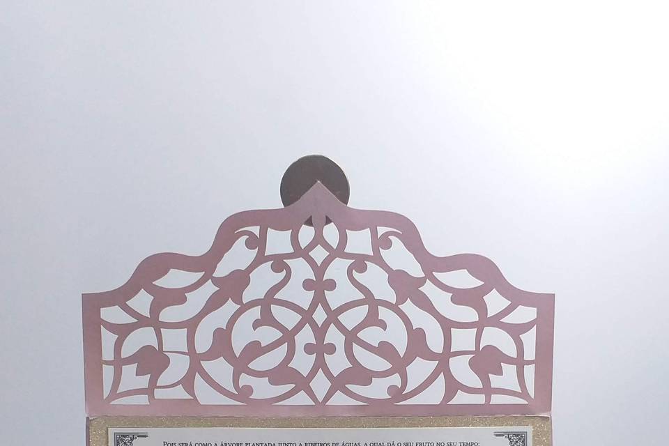 Convite rendado luxo