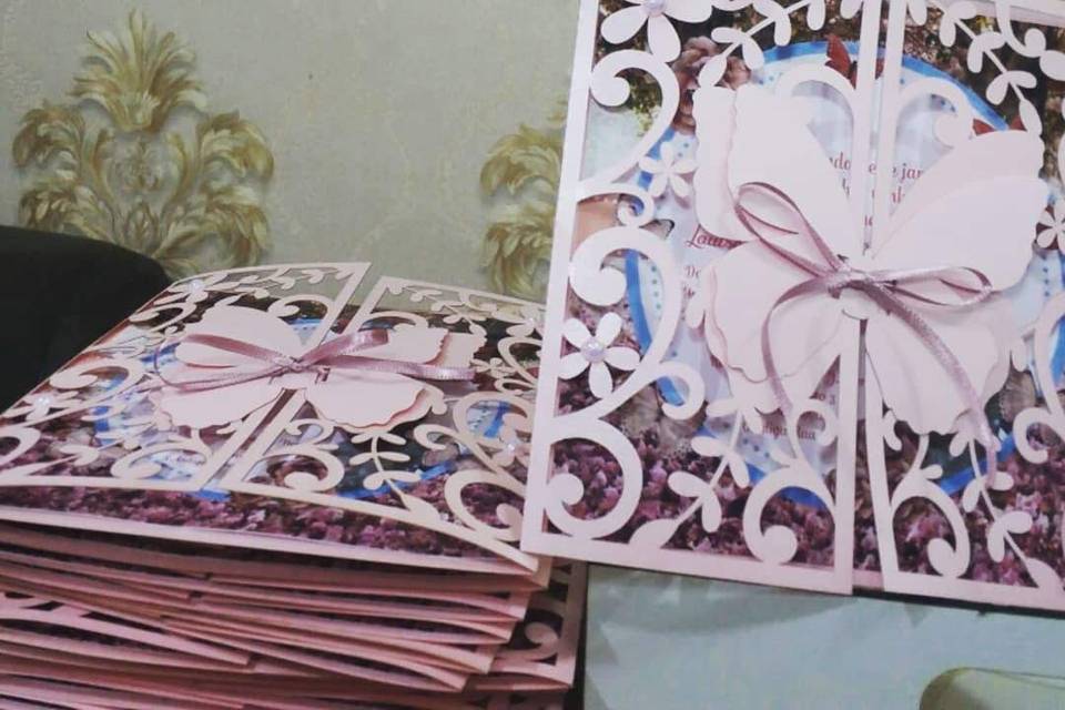 Convite rendado 1 ano