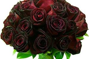 Bouque de noiva rosas negras