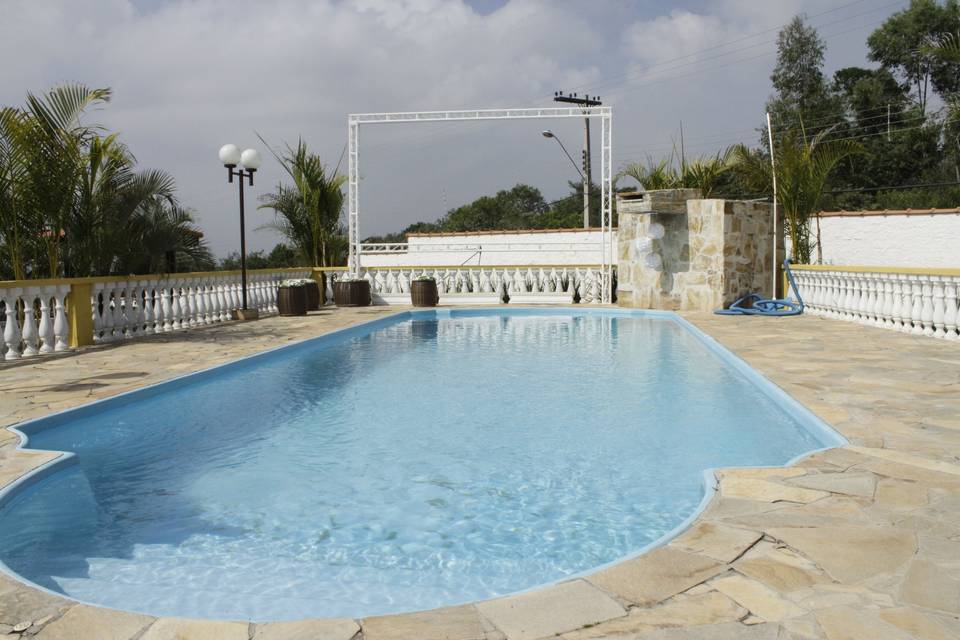 Área da piscina