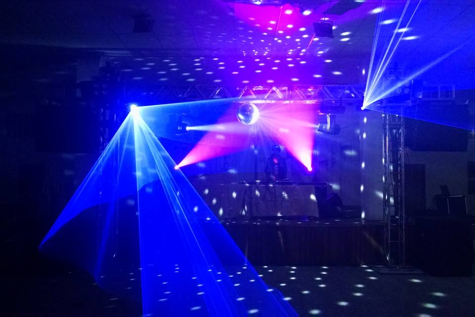 Moving + laser azul