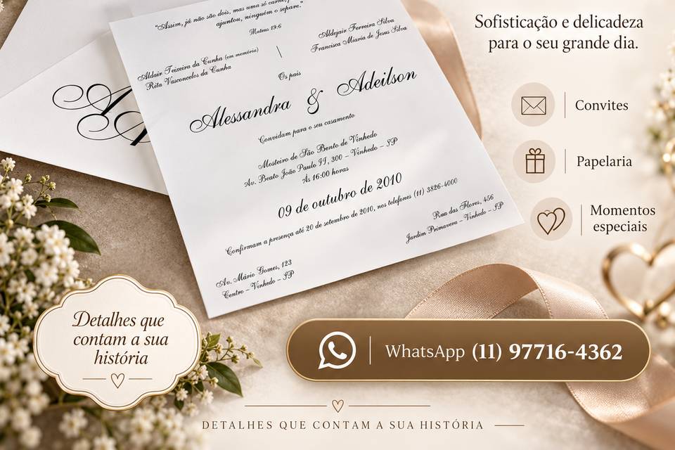 Convite Clássico Minimalista