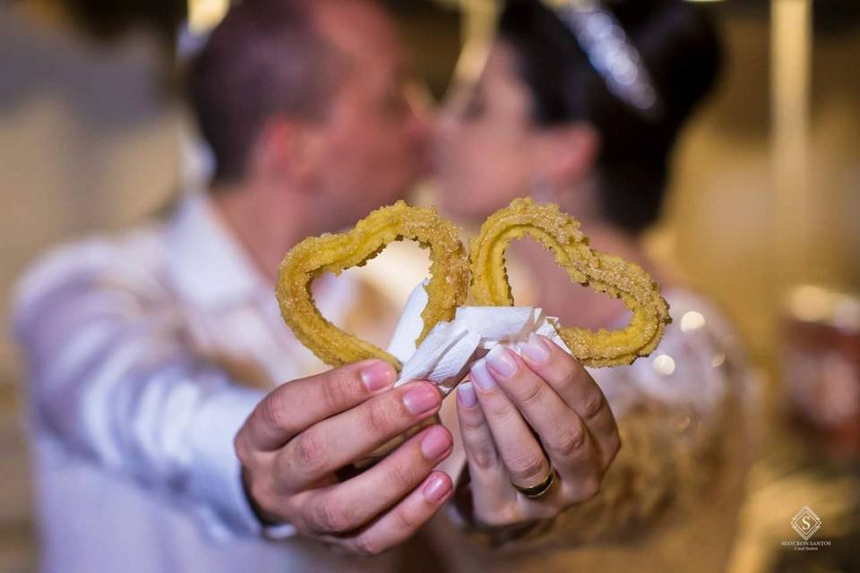 Casamento Churros Coração