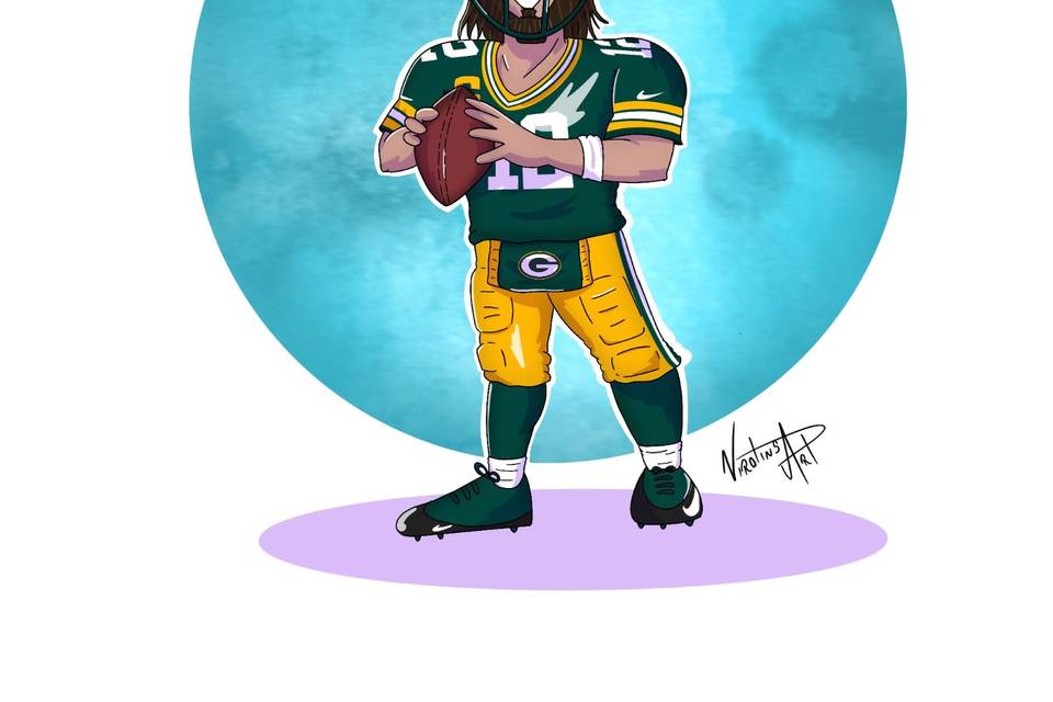 Caricaturas Aaron Rogers