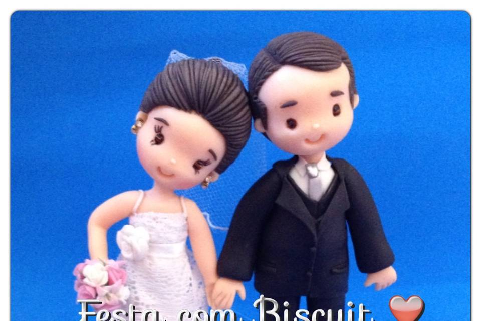 Noivinhos Festa com Biscuit