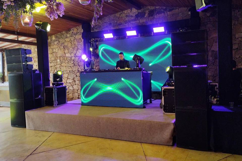 Sonorização e Painel de LED