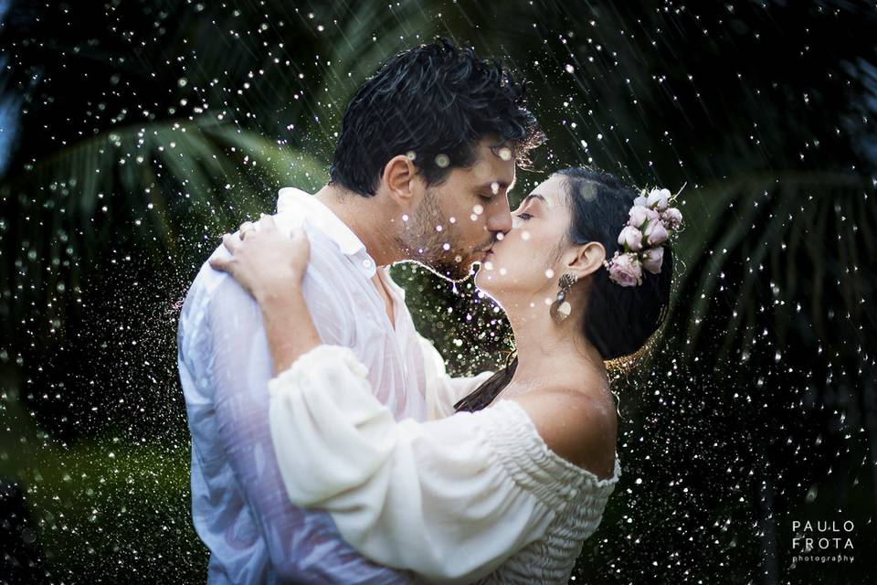 Ensaio pré wedding na chuva