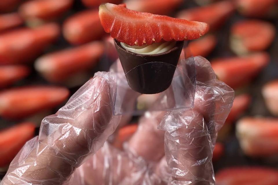 Copinho com morango