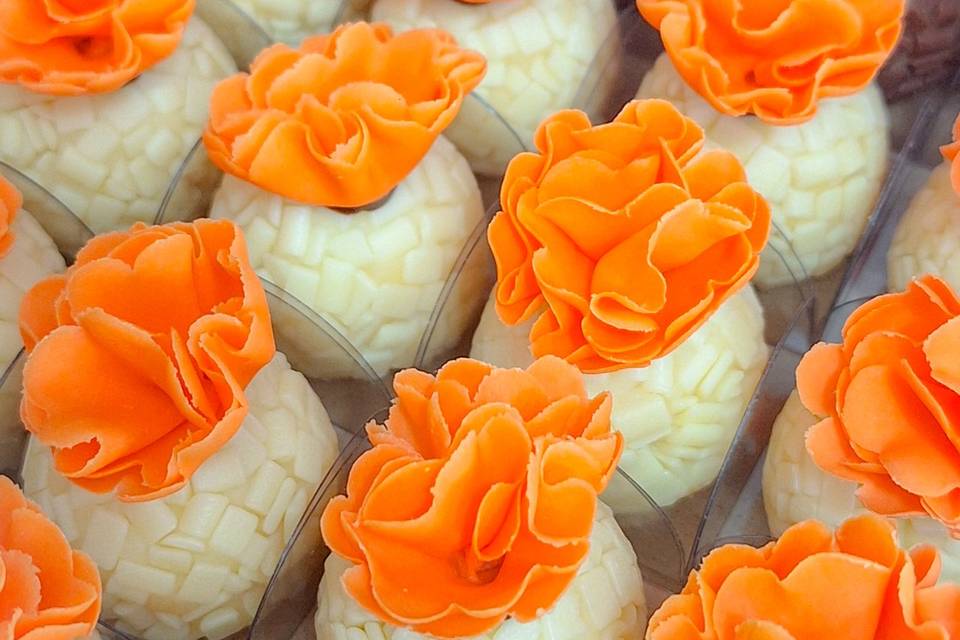 Brigadeiro floral