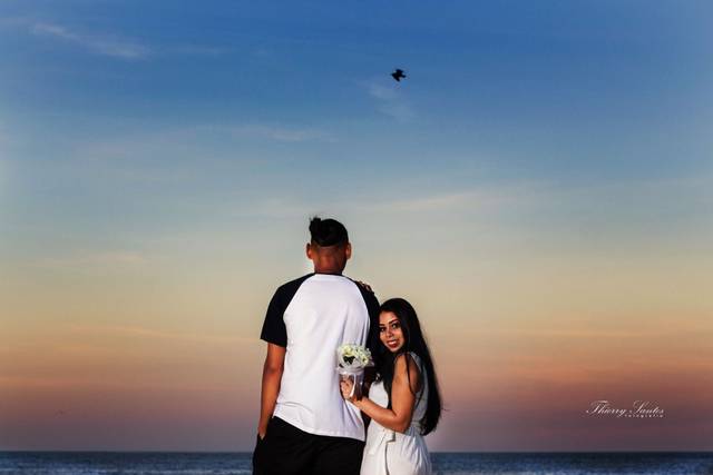 Pre wedding na praia Grumari