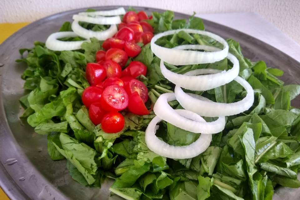 Rúcula + tomate cereja