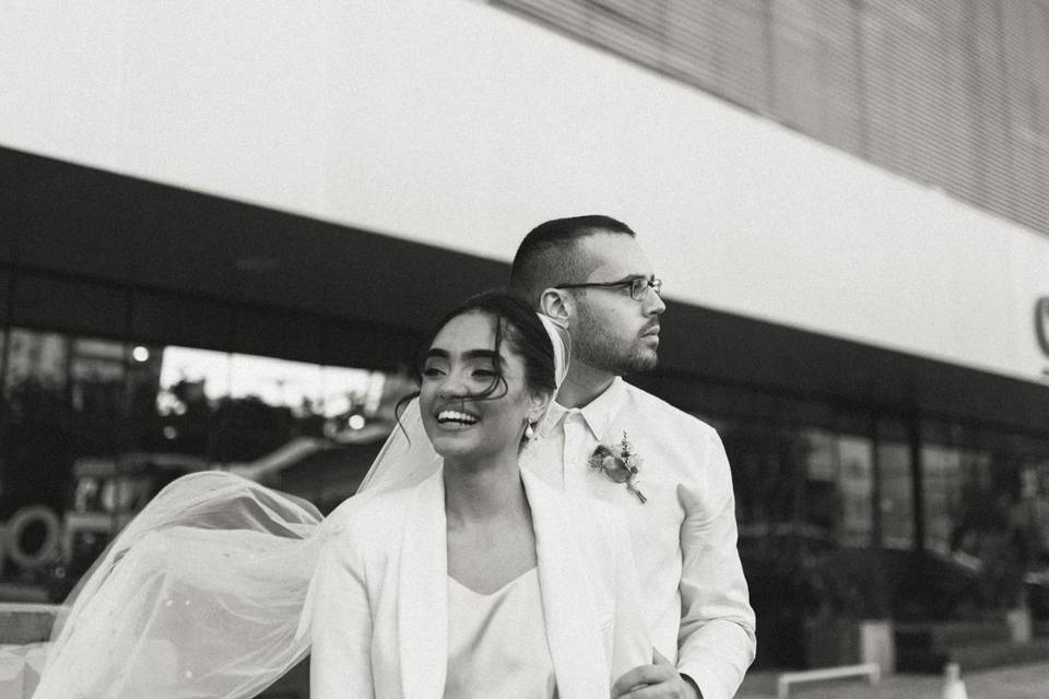 Casal sorrindo
