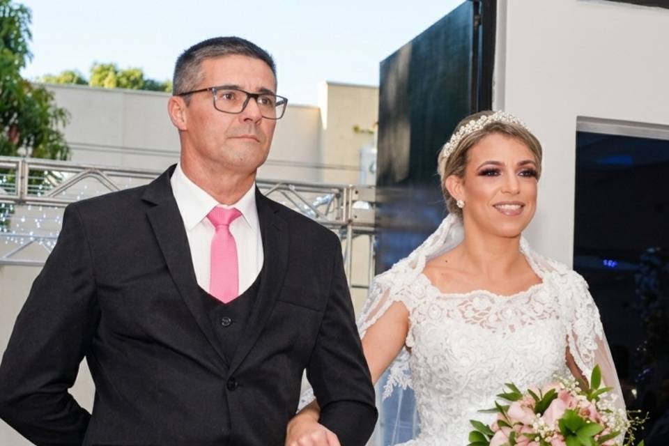 André com o pai
