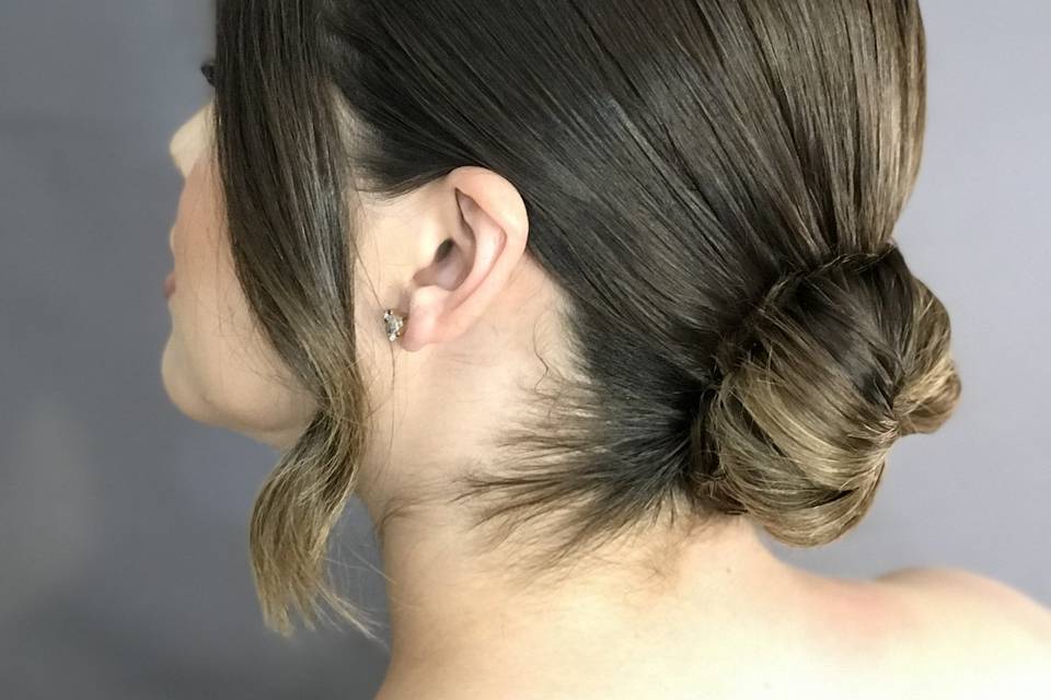 Penteado minimalista