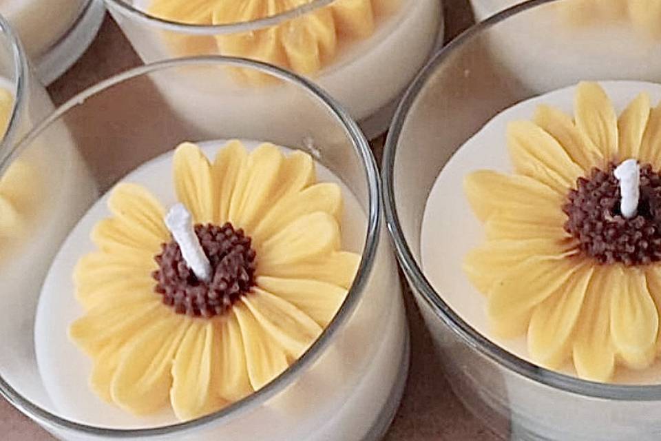 Vela aromática girassol
