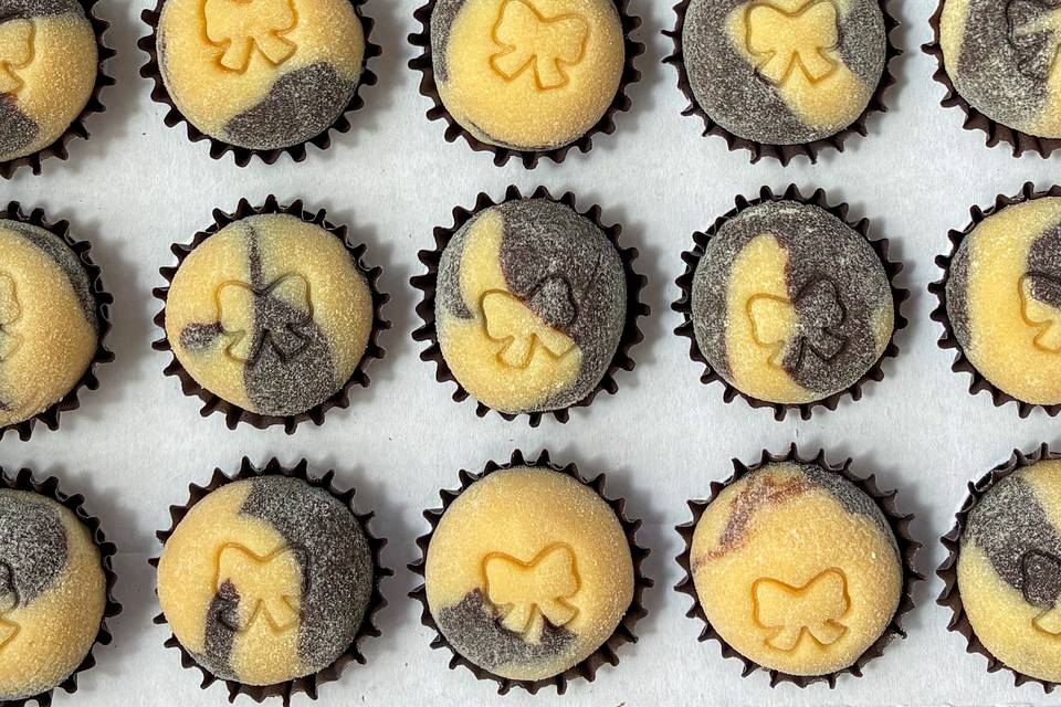 Doce com carimbo