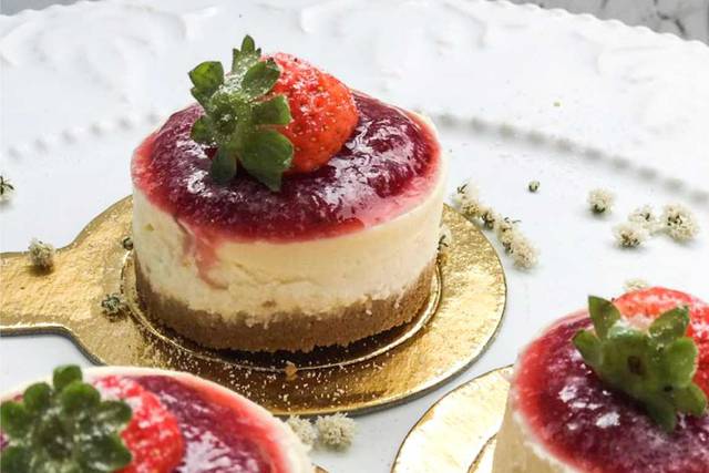 Mini Cheesecake de Morango