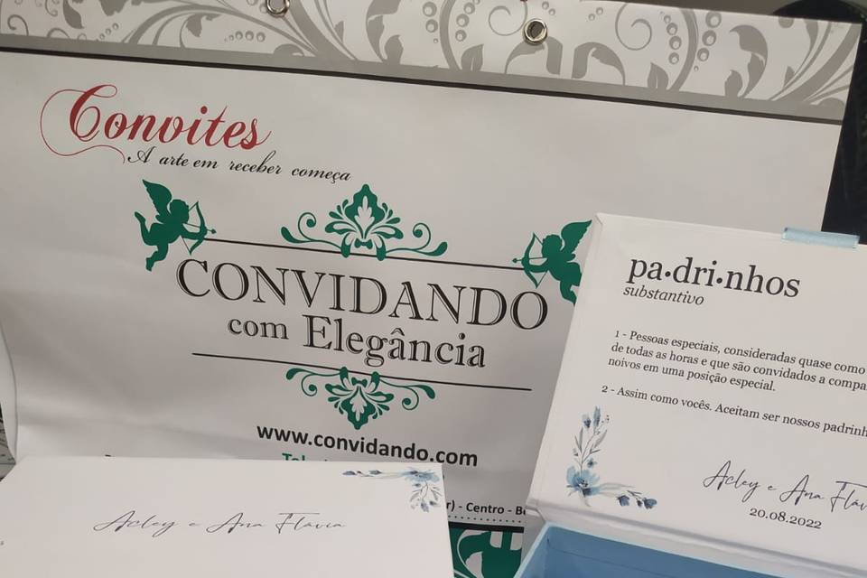 Caixas para padrinhos