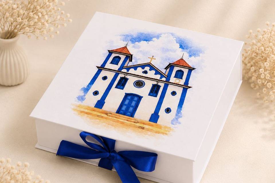 Caixa para padrinho  casamento