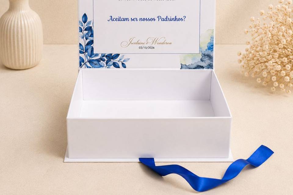 Caixa para padrinho  casamento