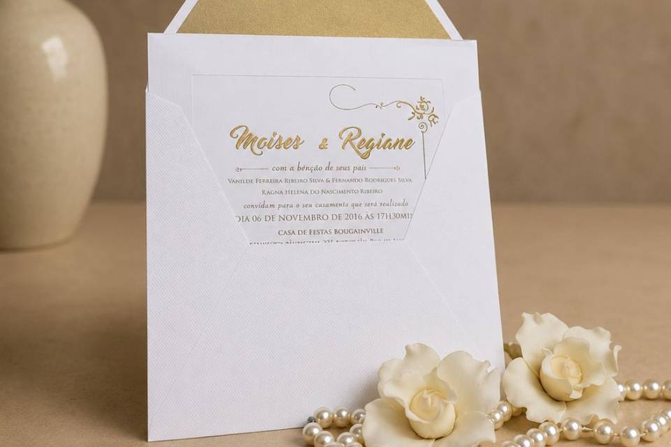Convite de casamento