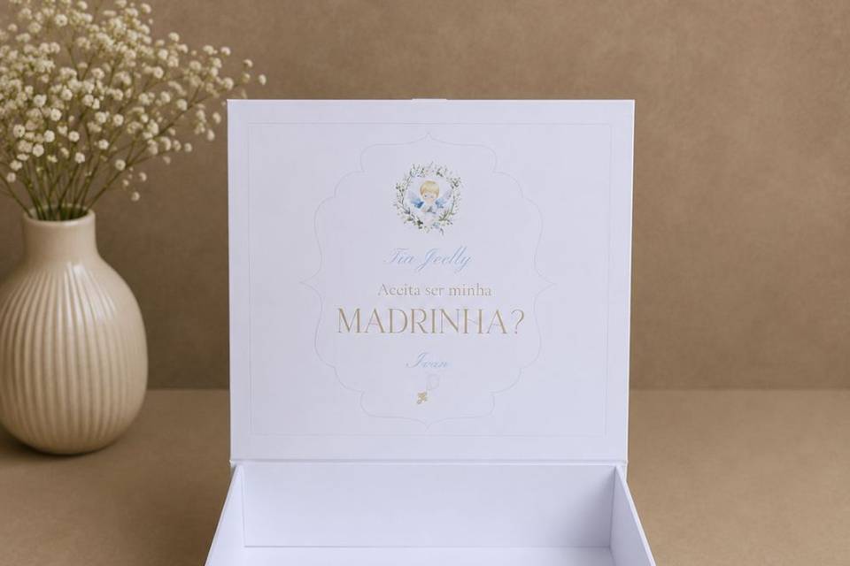 Caixa para padrinho  casamento