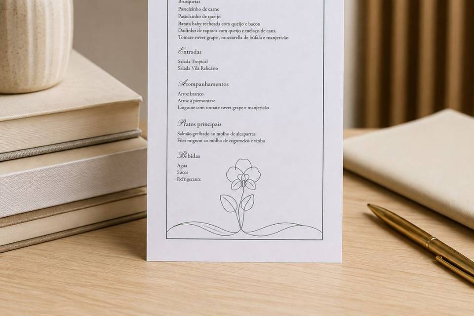 Menu de mesa