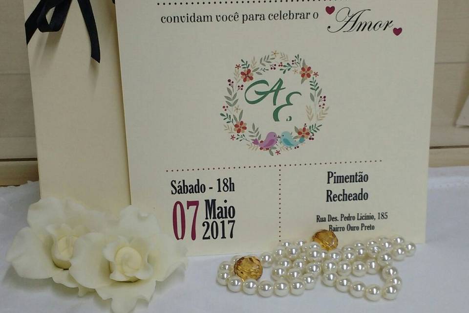 Convite de casamento