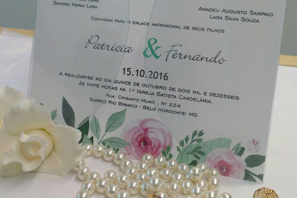 Convite de casamento