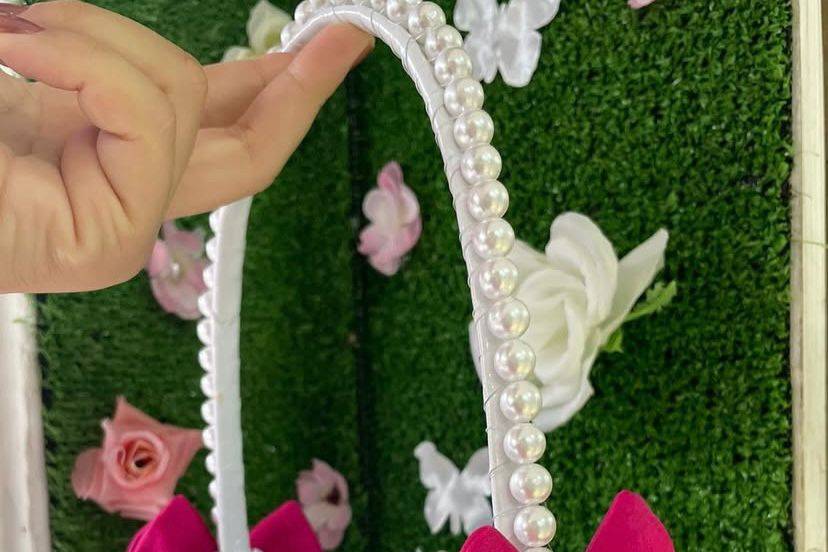 Cestinha para florista pink
