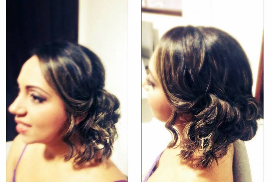 Maquiagem e penteado-madrinha