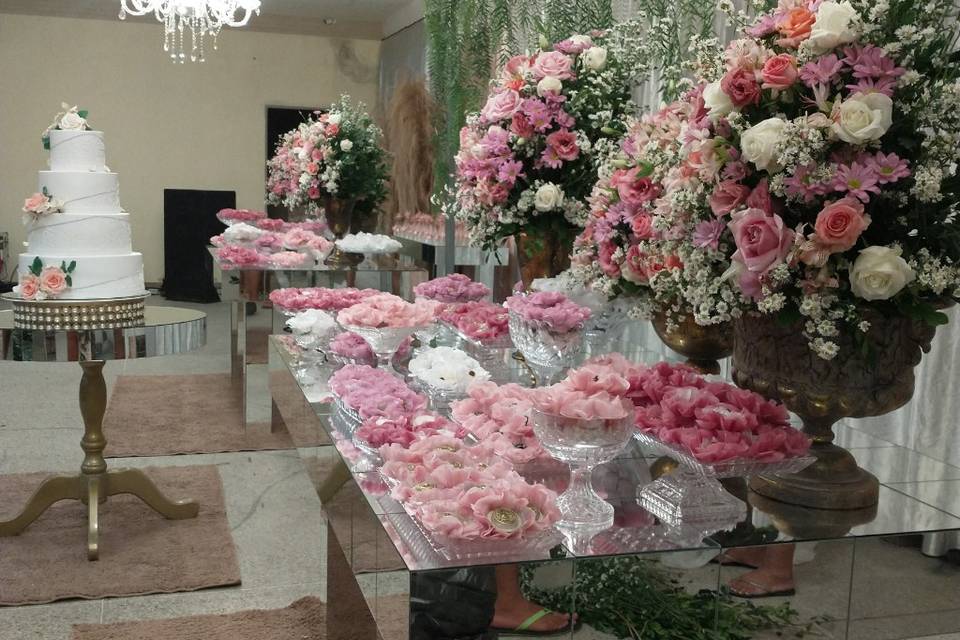 Casamento com tons de rosa