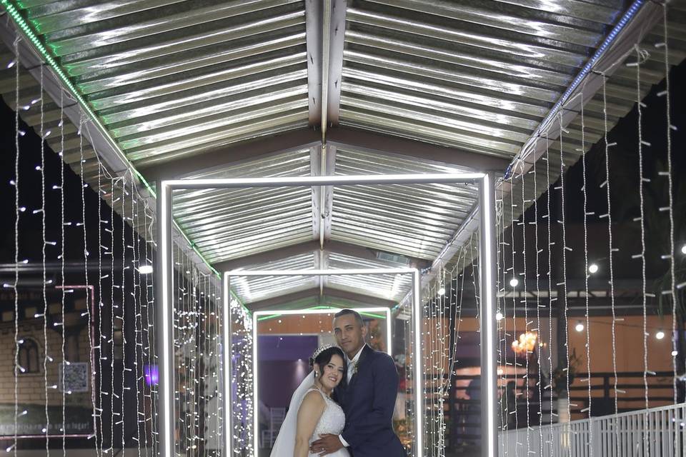 Foto corredor de led