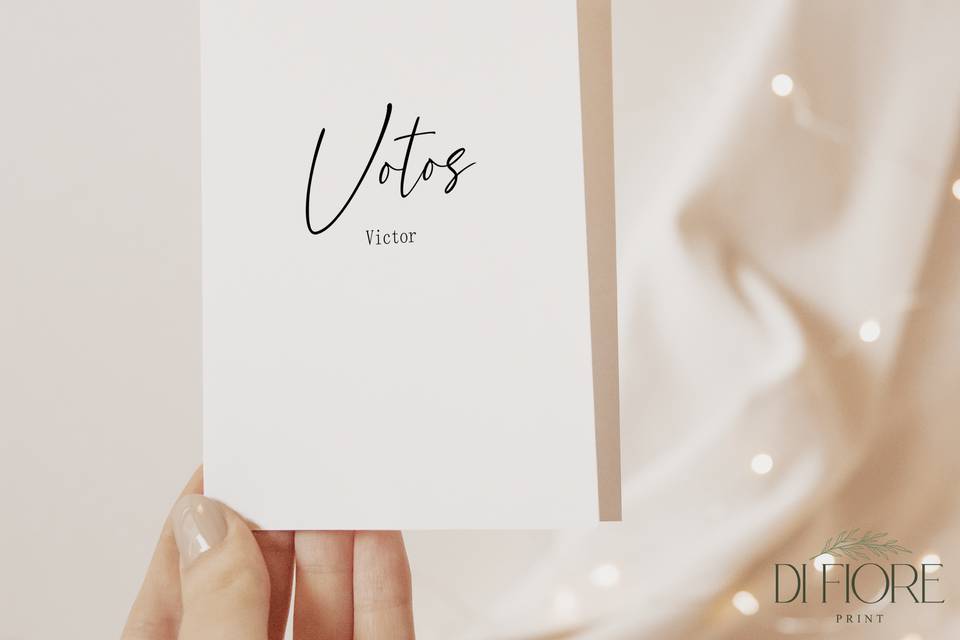 Caderno de Votos Minimalista