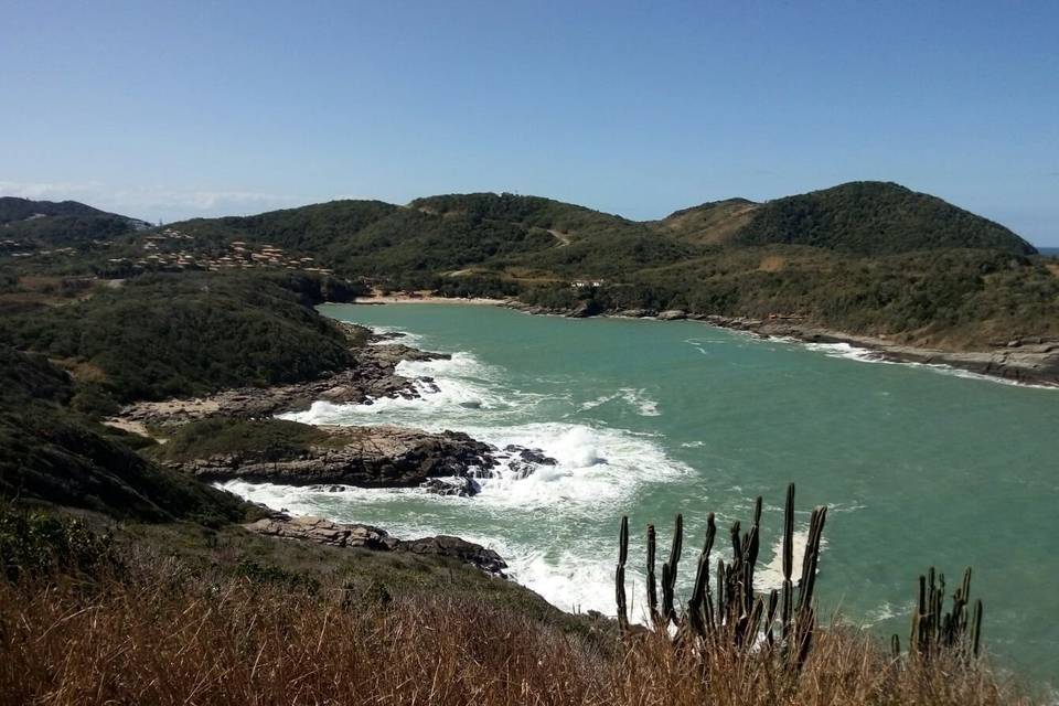 Vista da praia do forno