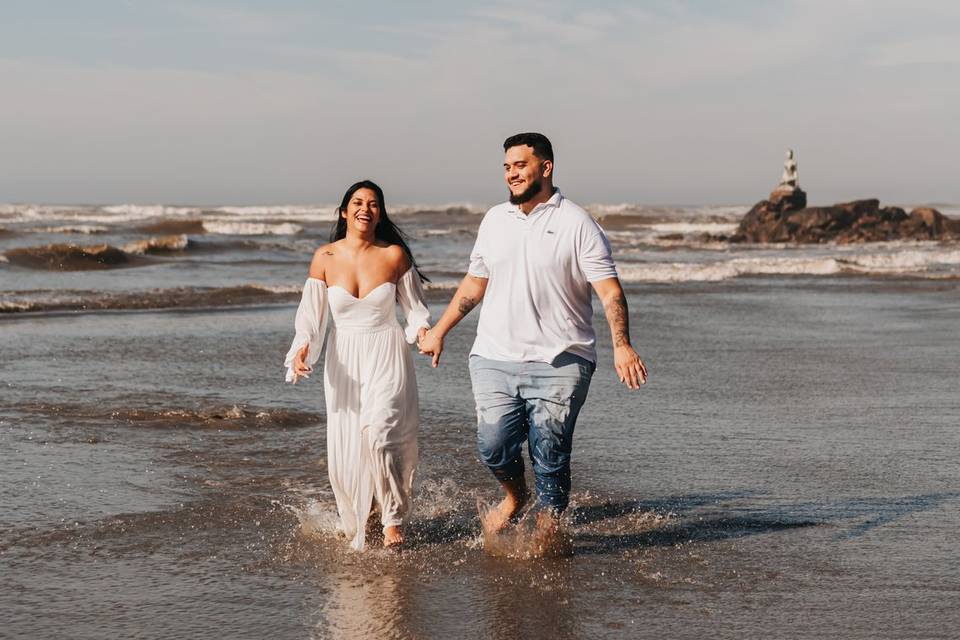 Pré-wedding na praia