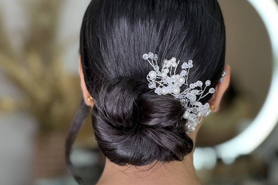 Penteado minimalista