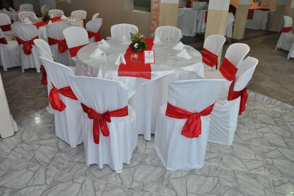 Vermelho e branco Decoração di