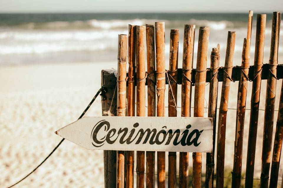 Cerimonia na praia