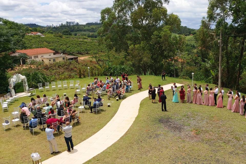 Casamento e drones sucesso