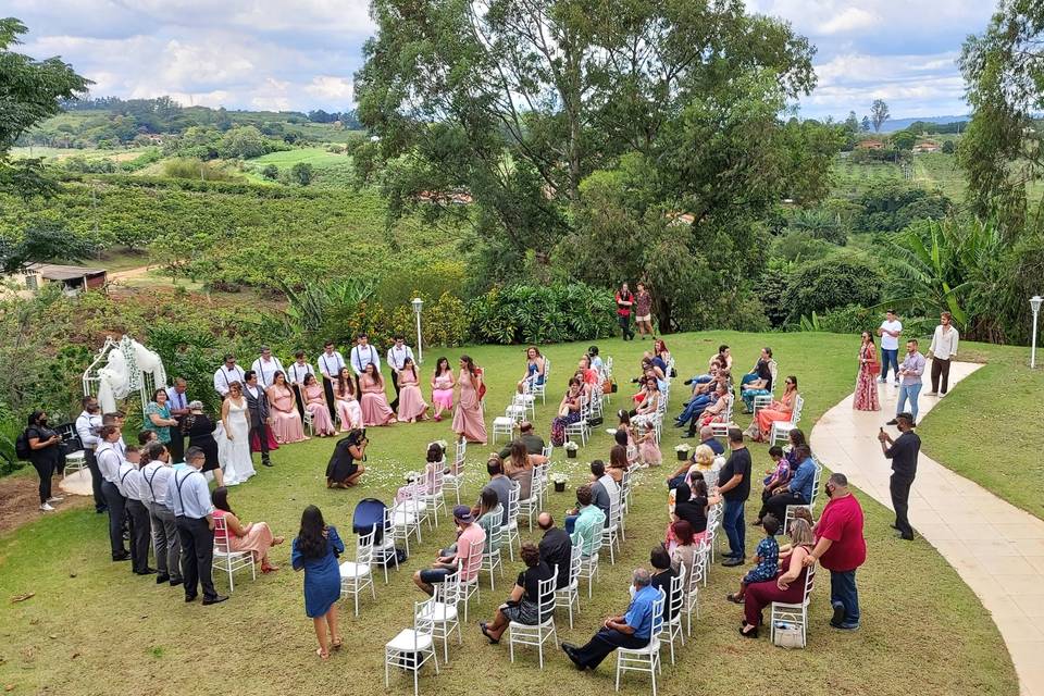 Casamento e drones sucesso