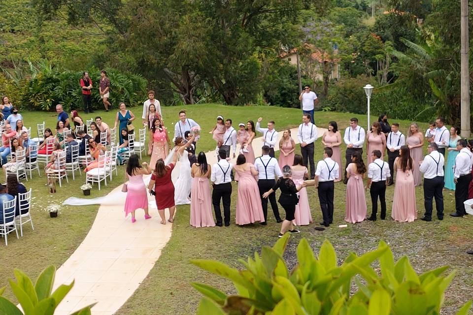 Casamento e drones sucesso