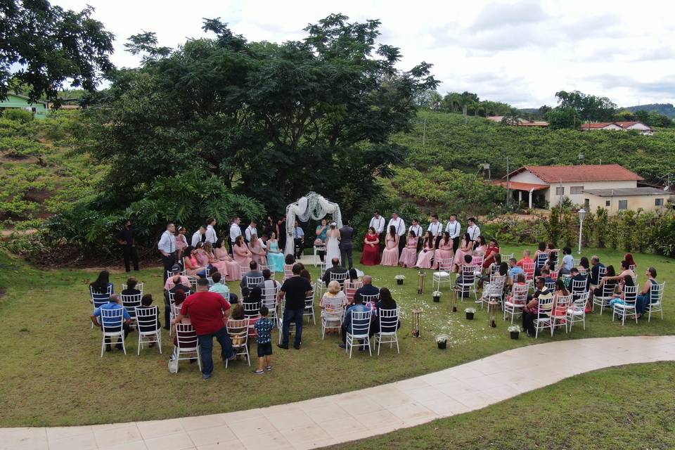 Casamento e drones sucesso