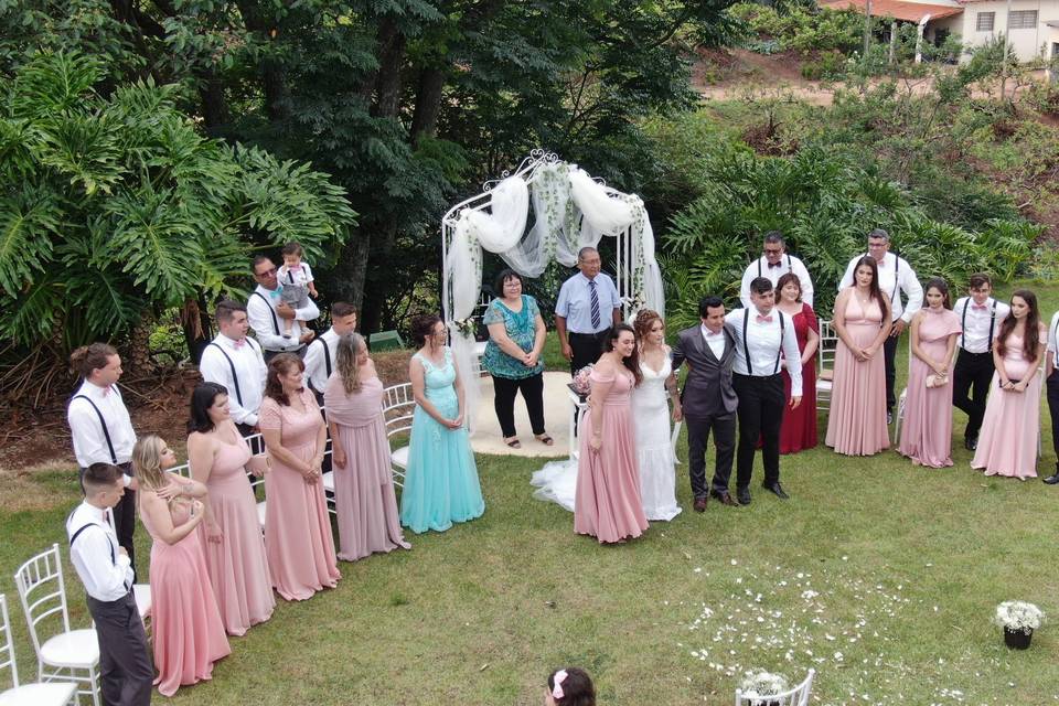 Casamento e drones sucesso