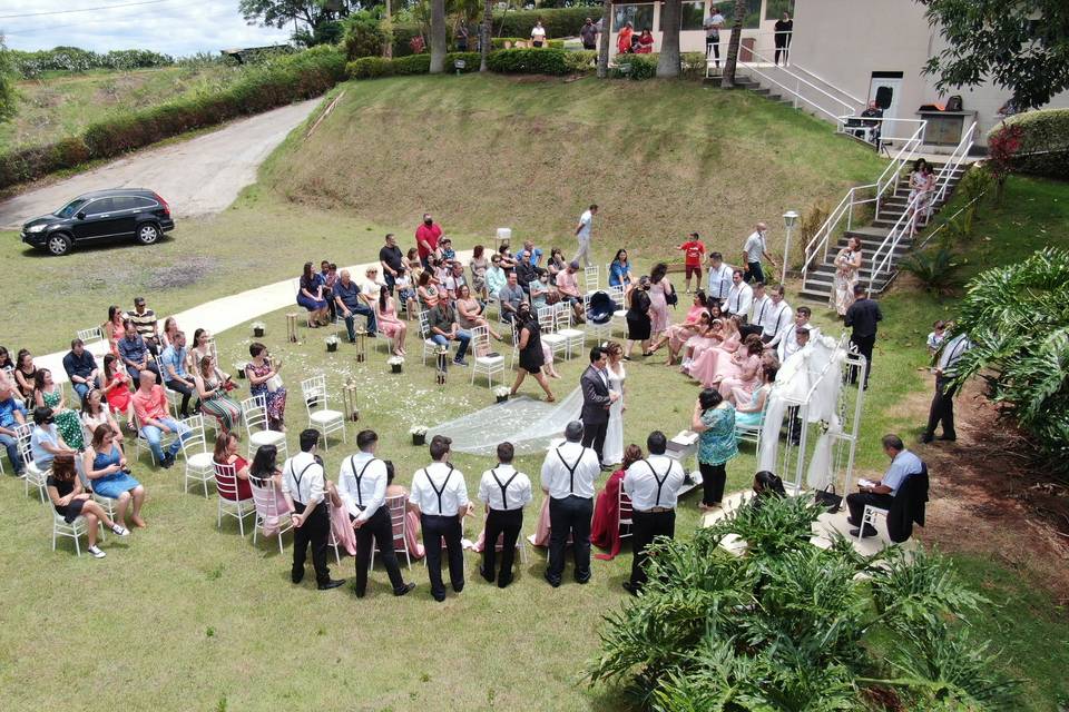 Casamento e drones sucesso