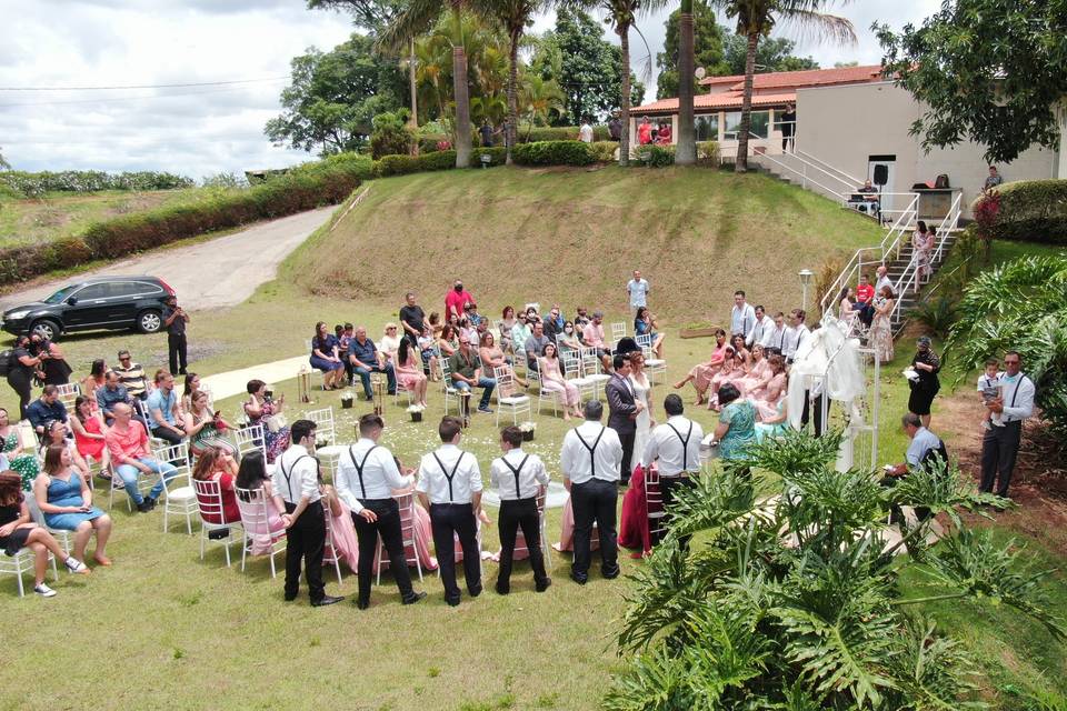 Casamento e drones sucesso