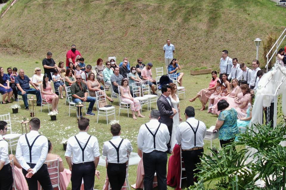 Casamento e drones sucesso