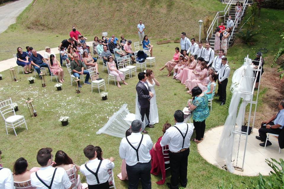 Casamento e drones sucesso